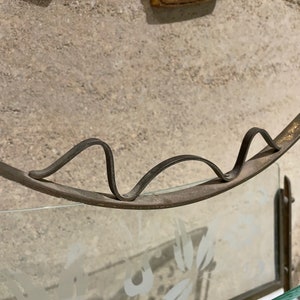 1950s Fontana Arte Magazine Rack Venetian Flower Art Glass Italy image 9