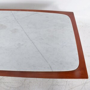 Coffee Table Floating Marble Bronze Legs Eugenio Escudero Mexican Modernism 1950s image 5