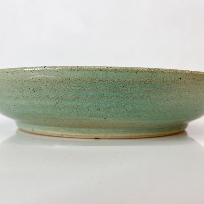 Artist Jade Snow Wong Ceramic Glass Pottery Dish Art in Turquoise San Francisco image 8