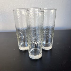 1960s Tapio Wirkkala Set of 4 Iittala  Highball Tumbler Glasses Finland
