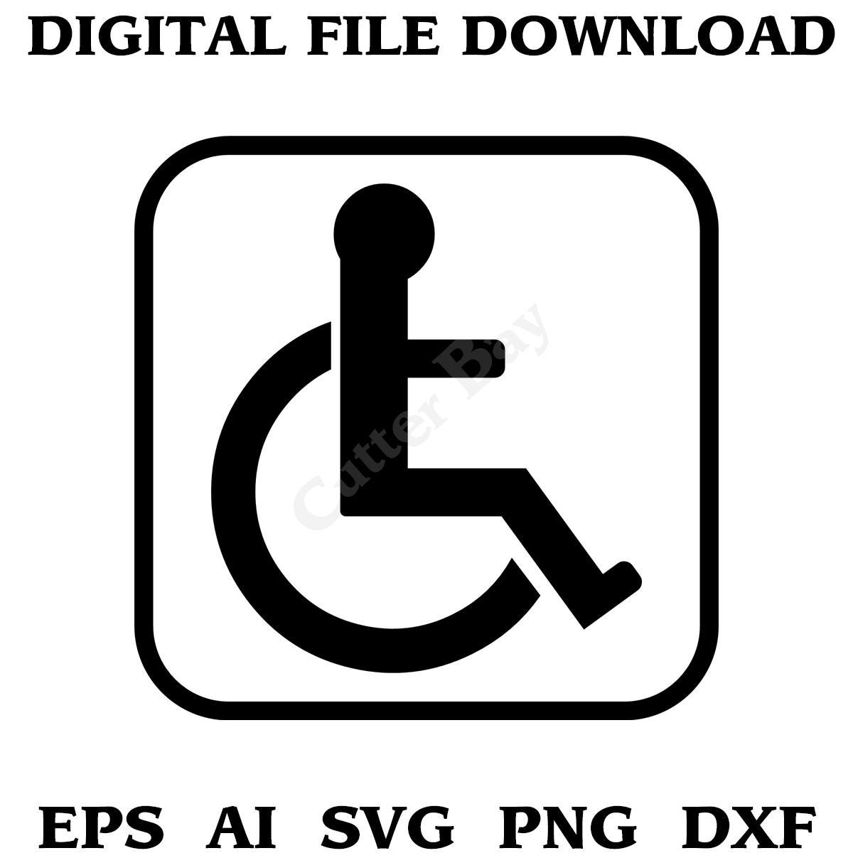 Vector File Handicap Sign Handicap SVG AI EPS Png Cut File Clipart Commercial Use - Etsy