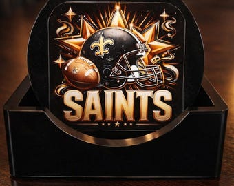New Orleans Saints Elite Fan Coaster Set