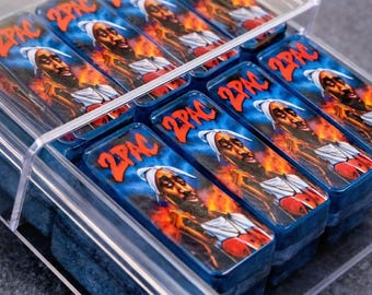 2Pac Resin Domino Set – Handmade Hip Hop Art Game
