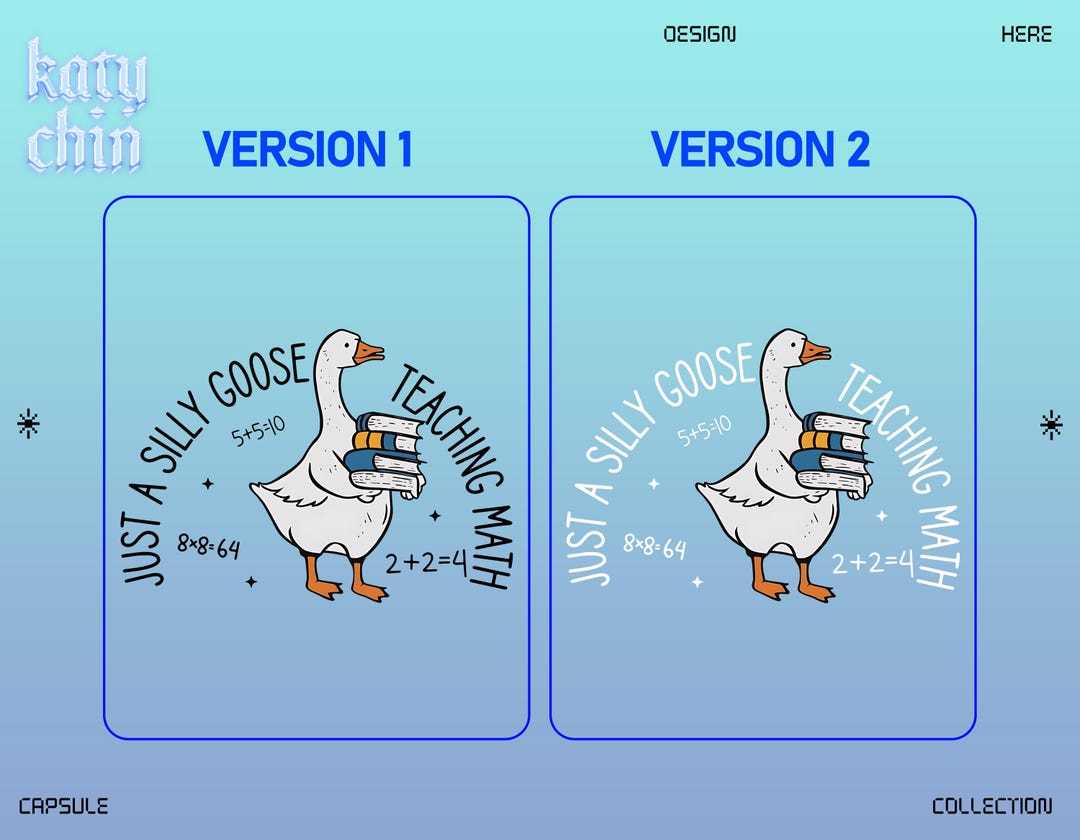Just A Silly Goose Teaching Math PNG, Funny Math Teacher Goose PNG ...
