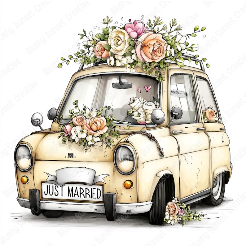 33 JPG Clipart ślubny, Fantazyjny pakiet JPG Clipart dla pary młodej, Motyw ślubu, Panna młoda i pan młody, Pobieranie cyfrowe, Użytek komercyjny zdjęcie 11