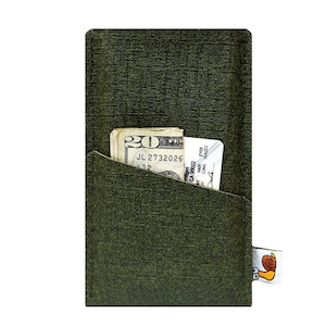 Custodia per iPhone con tasca per carte – Custodia sottile in pelle PU per telefono, custodia portafoglio minimalista per iPhone, Samsung, Pixel – Regalo tecnologico per lui o per lei