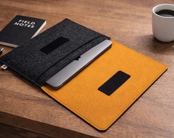 Felt Laptop Case for MacBook Air 13 15, Pro 14 16, Neo – Sleeve with Pocket