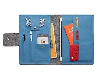 スカイブルー フォリオカバー iPad Air 11インチ 13インチ、iPad Pro