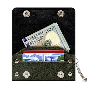 Badass Stainless Steel Mens Double Layer Pants Chain Long Wallet