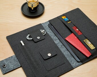 iPad Folio Case. iPad Organizer. iPad Case. Vegan. Apple Pencil Pocket. Keyboard Case