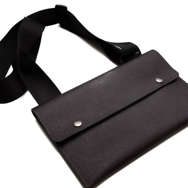 iPad Air Carrying Bag, Messenger Bag for iPad Pro, Shoulder Strap, Vegan Bag