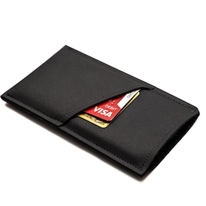 Étui fait main pour iPhone 16, 15, 14, 13, Pro, Max, Plus, Mini - Coupe ajustée avec/sans étui - Pochette pour cartes - Étui compatible avec les téléphones Android