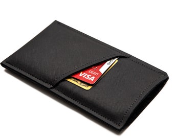 Pochette iPhone avec support de poche pour cartes, personnalisée/personnalisée pour iPhone avec couverture/étui, disponible pour Samsung Galaxy/OnePlus/Pixel/Plus