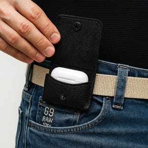 Étui ceinture pour écouteurs, disponible pour Apple AirPods Pro/1/2/3/4, Google Pixel Buds Pro, Jabra Elite Series, Sony WF-1000XM5 et plus