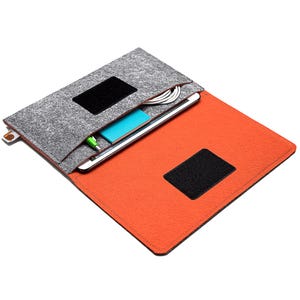iPad Mini Sleeve with Pencil Pocket – Felt Case for iPad Mini 7, 6, 5, 4 – Handmade Cover Fits with Smart Folio or Keyboard