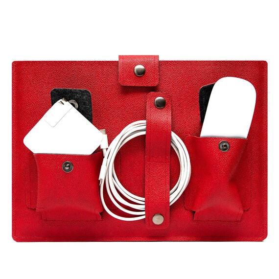 Hard EVA Portable Charger & Cable Travel Storage Bag - Waterproof Case For MacBook
