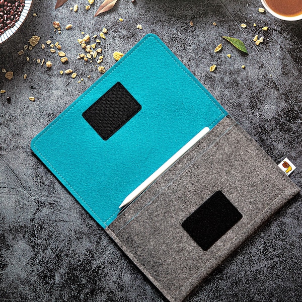 iPad Mini Carrying Case, Compatible with Smart Folio and Keyboard. Handmade from Thick Vegan Felt. Compatible with All iPad mini Generations
