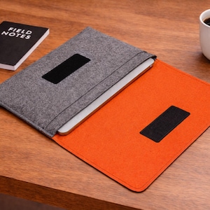 Handmade Felt Laptop Sleeve for MacBook Air/Pro, 13"-16" | Customizable Laptop Case, Vegan Felt Cover, Laptop Custom Cover, Tech Accessories