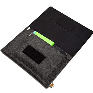Handmade Felt Sleeve for Viwoods AiPaper / AiPaper Mini | Protective Case with Pen Holder & Pocket | Fits with Folio