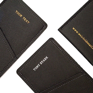 Capa de telefone personalizada com bolso para cartão – compatível com iPhone 16/15/14/13/Pro/Max/Plus/Mini/SE, Android, capa de celular com monograma personalizado