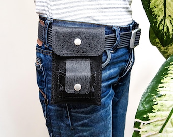 iPhone & AirPods Belt Case, Phone Holster, Earbuds Belt Pouch, Gift for Husband, Working Men Gear, Belt Tool