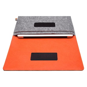 Handgemaakte vilten laptophoes voor MacBook Air/Pro, 13"-16" | Aanpasbare laptophoes, veganistische vilten hoes, aangepaste laptophoes, technische accessoires
