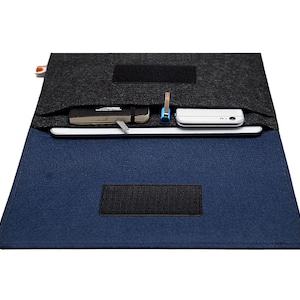 Handmade Felt Case for Supernote Nomad / Supernote Manta | Customizable with Pen Holder & Accessories Pocket | Fits with Folio