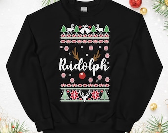Pull De Noel Homme Renne Polaire Hiver Sweatshirt à Capuche Imprimé