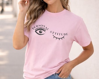 Smiley Eye Shirt, Minimalist Wink Face Tee for Women, Comfort Colors 1717