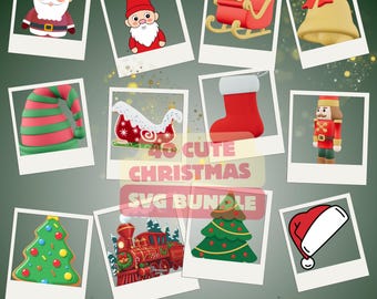 Fröhliche Weihnachten SVG-Set für DIY-Geschenke & Dekor | Cricut Design Bundle