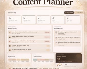 Inhalt Planer Social Media Kalender Browser Base 30 Tage Tracker Feed Vorschau Digitaler Download