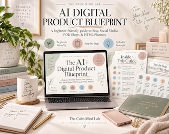 Digital Products Ebook | Claude AI + ChatGPT Etsy Seller Guide | Side Hustle