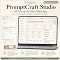 AI Prompt Builder Web App for Etsy Sellers, ChatGPT Prompts, Digital Download product logo