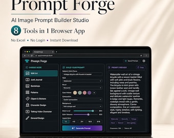 AI Prompt Builder HTML App for Midjourney Prompts