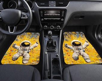 Astronaut Car Floor Mats, Spacecore Galaxy, Front Row, Set of 2