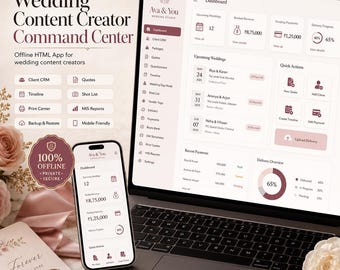 Wedding Content Creator Kit + Client Onboarding + Shot List + Pricing Guide