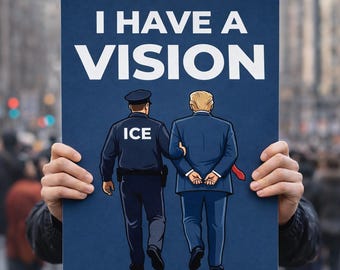 Ich habe eine Vision-Protest-Schild, keine Könige Poster, Kundgebung Schild, PNG digitaler Download
