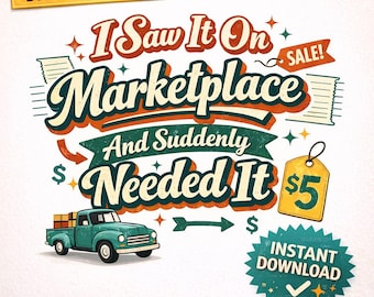 Marketplace Bargain Hunter PNG, Reseller Humor Sublimation Design (Digital Download)