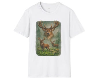 St Patricks Day Deer Shirt Shamrock Celtic Knot Tee