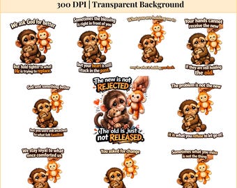 Punch Monkey PNG, Emotional Monkey Shirt Design