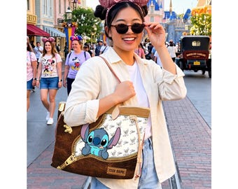 Torebka skórzana Stitch, torebka Disney Lilo i Stitch, uroczy prezent dla kobiet