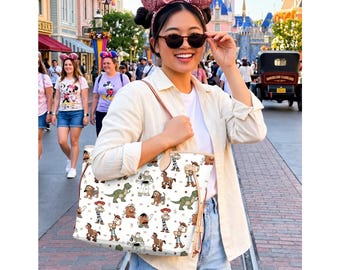 Toy Story Soft Fleece Baby Leather Bag, Toy Story Neutral Color Disney Leather bag  Toy Story Nursery  large neverfull Magical Place Bag