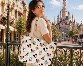 The Mouse and Friends large neverfull purse; Magical Place Bag; Checkered purse