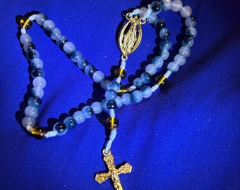 Catholic Rosary with Color Beads