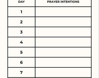 NOVENA TRACKER + Weekly Planner Bundle! (Instant Download)
