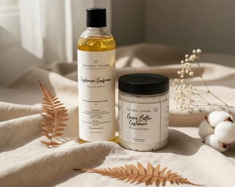 Body Oil & Body Butter Set | Moisturizing Body Care Set | Cashmere Scent | Spa Gift for Her | Self Care Gift | Soft Skin Bundle