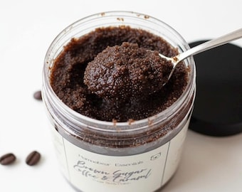 Coffee Body Scrub | Brown Sugar Exfoliating Scrub | Natural Body Polish | Handmade Skincare | Spa Gift for Her
