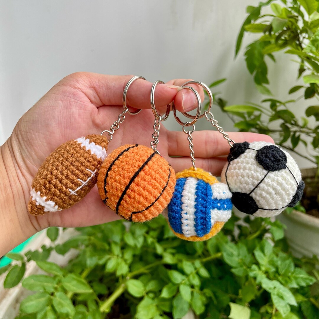 Crochet Football, Crochet Basketball, Crochet Rugby Ball, Crochet a ...