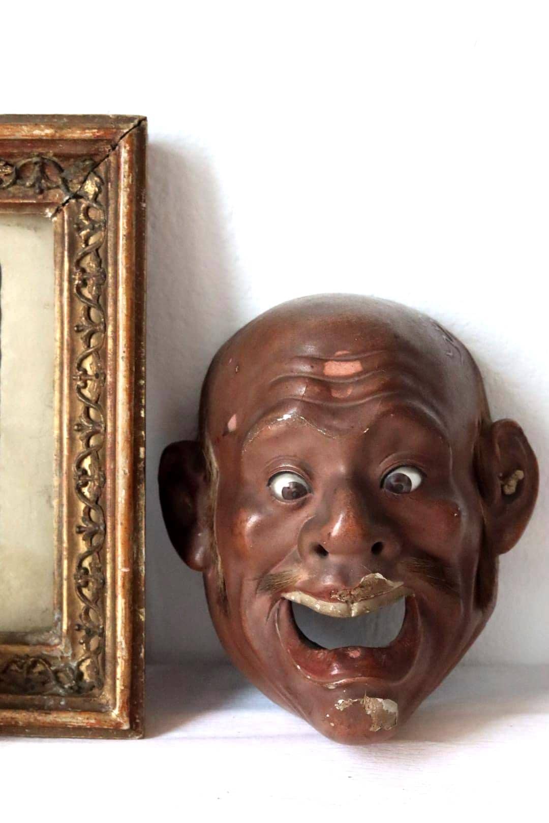 Antique Iki Ningyo Mask , Japan, Meiji Periode 1800s - Etsy