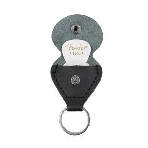 Fender leather guitar pick holder keychain image 2